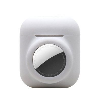 2-in-1 Silicone Skal Airpods Pro med Airtag - Vit