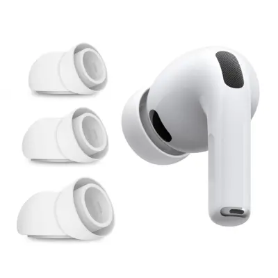 [3-Pack] Tech-Protect Apple Airpods Pro 3 Örontips - Vit