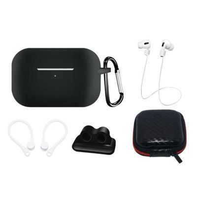 [5-Pack] Airpods Pro 2/Pro 1 Tillbehör Set - Svart