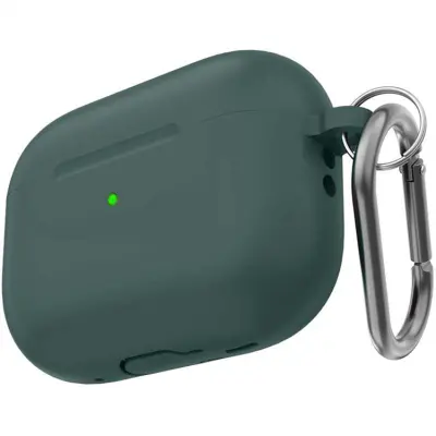 AHASTYLE AirPods Pro 2 Mobilskal Silikon med Carabiner/Lanyard CS14 - Grön