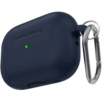 AHASTYLE AirPods Pro 2 Mobilskal Silikon med Carabiner/Lanyard CS14 - Blå