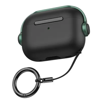 AHASTYLE AirPods Pro/Pro 2 Mobilskal Bluetooth WG109 (Svart + Grön)