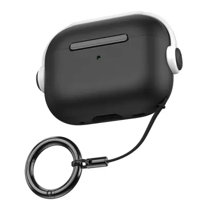 AHASTYLE AirPods Pro/Pro 2 Mobilskal Bluetooth WG109 (Svart + Vit)