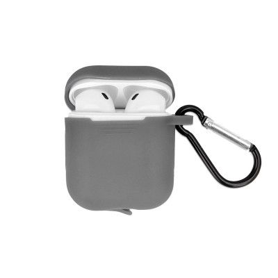 AirPods Pro 2 Fodral med Krok Grå - Skyddande Hörlursfodral