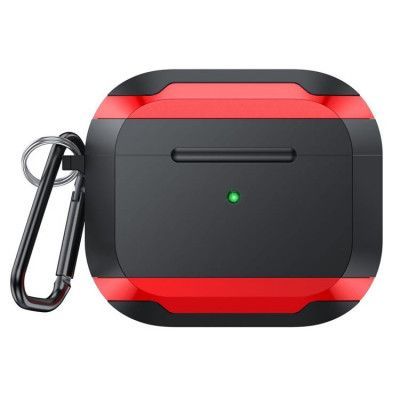 AirPods Pro 2 Skal Aluminium TPU - Röd/Svart