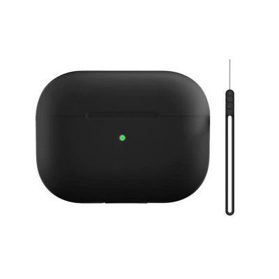 Airpods Pro 2 Skal Anti Drop med Rem - Svart