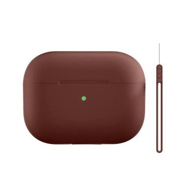 Airpods Pro 2 Skal Anti Drop med Rem - Vinröd