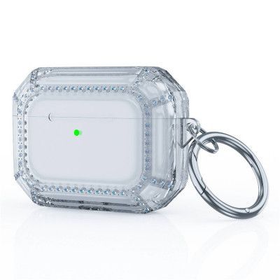 Airpods Pro 2 Skal Rhinestone Shockproof - Clear