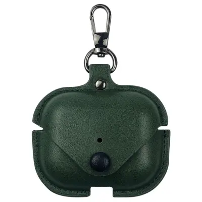 Airpods Pro 3 Skal Business Läder + PC - Grön