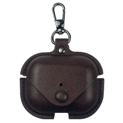 Airpods Pro 3 Skal Business Läder + PC - Mörkbrun