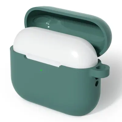AirPods Pro 3 Mobilskal Med Carabiner Silikon - Grön