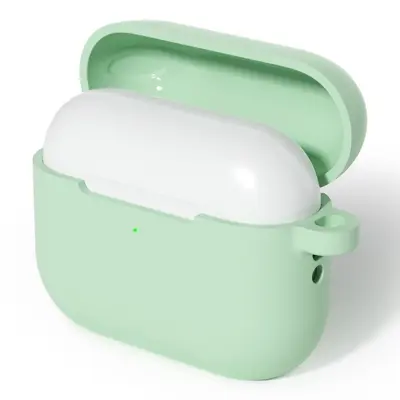 AirPods Pro 3 Mobilskal Med Carabiner Silikon - Matchagrön