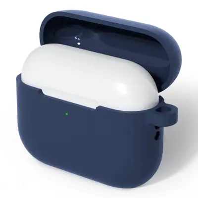 AirPods Pro 3 Mobilskal Med Carabiner Silikon - Blå