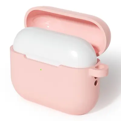 AirPods Pro 3 Mobilskal Med Carabiner Silikon - Rosa