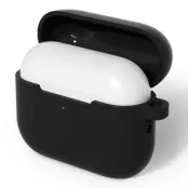 AirPods Pro 3 Skal Med Carabiner Silikon - Svart