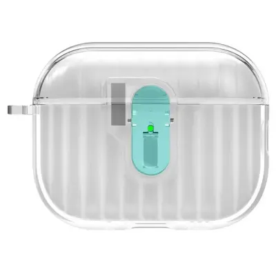 AirPods Pro 3 Mobilskal Shell Texture  - Blå (Transparent Blå)