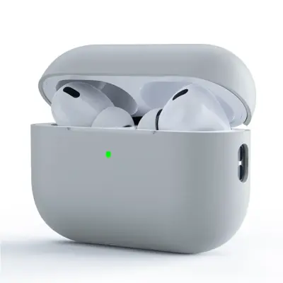 Airpods Pro 3 Skal Thin Silikon Split Ultra - Grå
