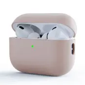Airpods Pro 3 Mobilskal Thin Silikon Split Ultra - Rosa (Ljus Rosa)