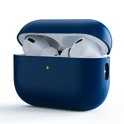 Airpods Pro 3 Skal Thin Silikon Split Ultra - Midnight Blå