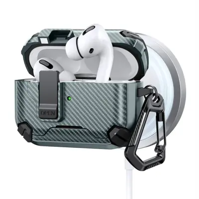 AirPods Pro Skal Magsafe Carbon Fiber - Grön