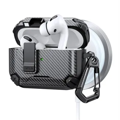 AirPods Pro Skal Magsafe Carbon Fiber - Svart