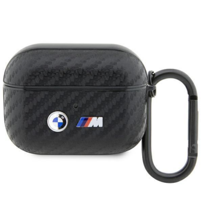 BMW Airpods Pro Skal Carbon Double Metal Logo - Svart