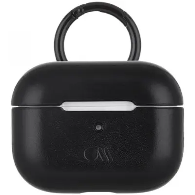 Case-Mate Airpods Pro Hookups Black Leather - Black Circular Ring