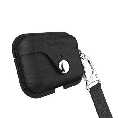 Diesel Airpod Case Leather Look Fodral till AirPods pro Svart/Vit