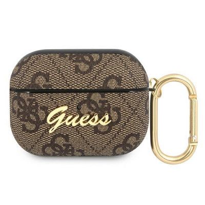 Guess Script Metall Collection Skal AirPods Pro - Brun