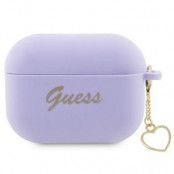 Guess Airpods Pro 2 Skal Charm Heart Collection - Lila