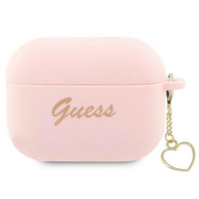Guess Airpods Pro 2 Skal Charm Heart Collection - Rosa