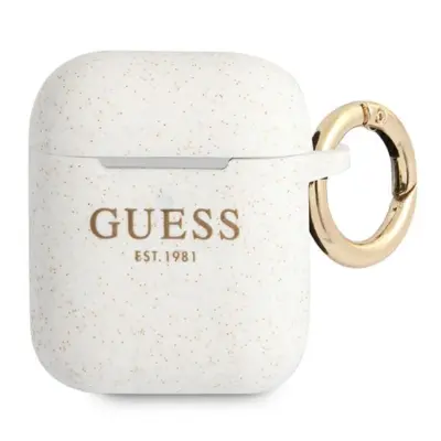 Guess AirPods Pro 3 Skal Silicone Glitter GUA2SGGEH - Vit