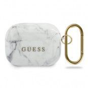 Guess Marble Collection airpods Pro skal Vit