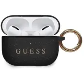 Guess Silicone Case (AirPods Pro) - Svart