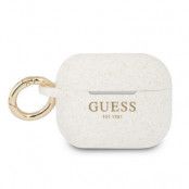 Guess Silicone Glitter Skal AirPods Pro - Vit