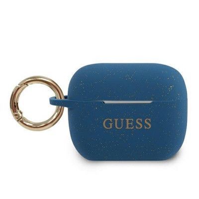 Guess Skal AirPods Pro Silicone Glitter - Blå