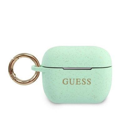 Guess Skal AirPods Pro Silicone Glitter - Grön