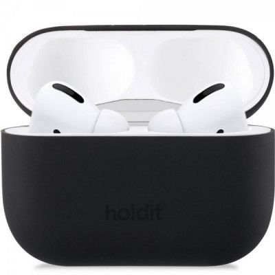 Holdit Silicone Skal Airpods Pro - Nygard Svart