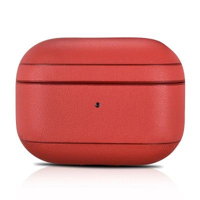 iCarer Classic Nappa Läder Skal Airpods Pro - Röd