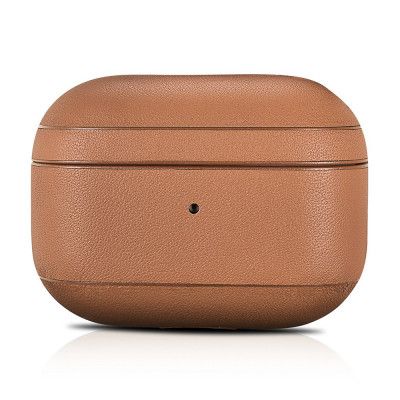 iCarer Läder Classic Nappa Natural Skal Airpods Pro - Brun