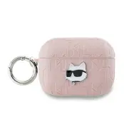 Karl Lagerfeld AirPods Pro 2 Skal Monogram Choupette Head Rosa