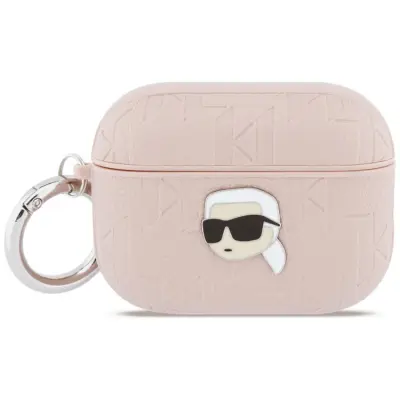 Karl Lagerfeld AirPods Pro 3 Skal Monogram Karl Head (Rosa)