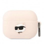 Karl Lagerfeld AirPods Pro Skal Silicone Choupette Head 3D - Rosa