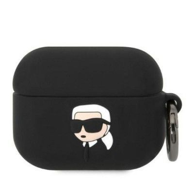 Karl Lagerfeld AirPods Pro Skal Silicone Karl Head 3D - Svart