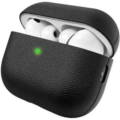 KeyBudz PodSkinz Artisan Leather Case (AirPods Pro 3)  - Svart