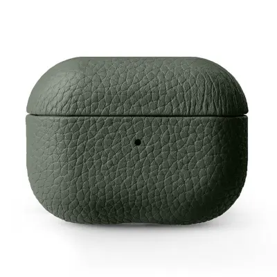 MELKCO Fodral för Apple AirPods Pro Äkta läder Grön