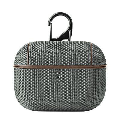 Nylon Skal med Carabiner AirPods Pro - Grå
