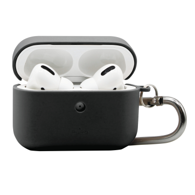 Puro - ECO Biodegradable Case AirPods Pro W/Carabin - Svart