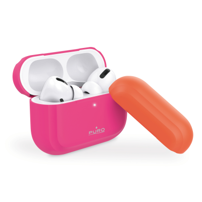 Puro - Icon Fluo Silicone Skal AirPods Pro - Fucsia