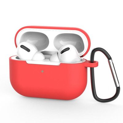 Silicone Soft Nyckelring Skal AirPods Pro - Röd